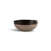Schüssel Swirl Schwarz/Beige