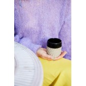 Tasse Swirl Schwarz/Beige