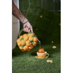 Tasse und Teller Mandarine Orange