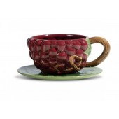 Tasse und Teller Grape Purple