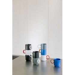 Tasse Noor Beige/Rot