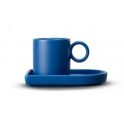 Espressotasse und Teller Niki Blue