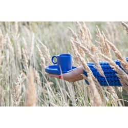 Espressotasse und Teller Niki Blue