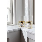 Haltelaterne klein Klar/Gold