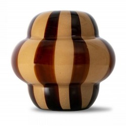 Vase Curlie Braun/Beige