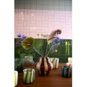 Vase Curlie Braun/Beige