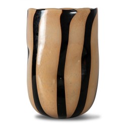 Vase Curt Schwarz/Beige