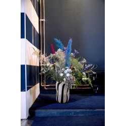 Vase Curt Schwarz/Beige