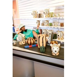 Vase Curt Schwarz/Beige