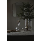 Haltevase groß Klar/Gold