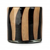 Kerzenhalter Calore Curve XS Schwarz/Beige