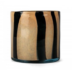 Kerzenhalter Calore Curve M Schwarz/Beige