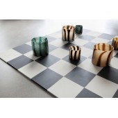 Kerzenhalter Calore Curve M Schwarz/Beige