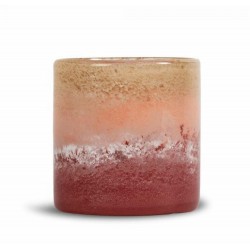 Kerzenhalter Calore faded M Rosa/Beige/Bordeaux