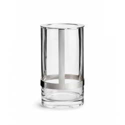 Haltevase groß Klar/Silber