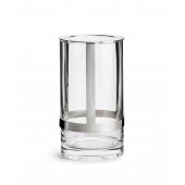 Haltevase groß Klar/Silber