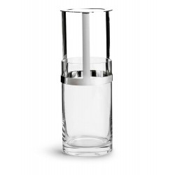 Haltevase groß Klar/Silber