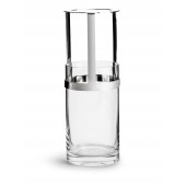 Haltevase groß Klar/Silber