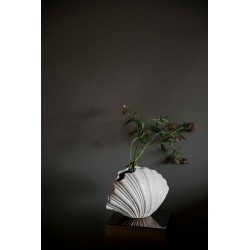 Vase Muschelweiß