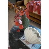 Vase Muschelweiß