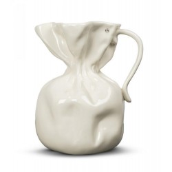 Vase Crumple Weiß