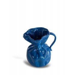 Vase Crumple Blau