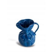 Vase Crumple Blau