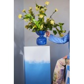 Vase Crumple Blau