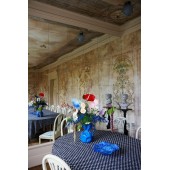 Vase Crumple Blau