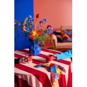 Vase Crumple Blau