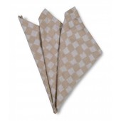 Baumwollserviette Checki 2 Stück/Set Beige