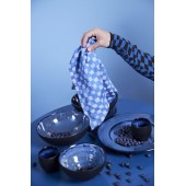Baumwollserviette Checki 2 Stück/Set Blau