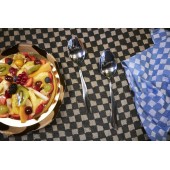 Baumwolltischdecke Checki Schwarz