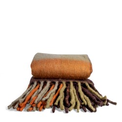 Throw Check Gemischtes Orange