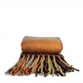 Throw Check Gemischtes Orange