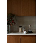 Haltevase groß Klar/Silber