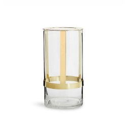 Haltevase mittel Klar/Gold