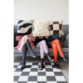 Kissen Fluffy Schwarz/Beige
