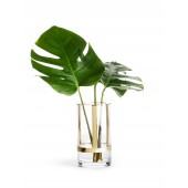 Haltevase mittel Klar/Gold