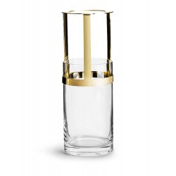 Haltevase mittel Klar/Gold