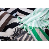 Kissen Pathi L Schwarz/Beige