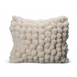 Kissen-Pom-Pom, gebrochenes Weiß
