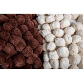 Kissen-Pom-Pom, gebrochenes Weiß