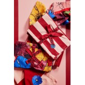 Serviette Leya 2 Stück/Set Rot/Grün/Blau/Gelb/Bordeaux/Rosa