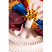 Serviette Leya 2 Stück/Set Rot/Grün/Blau/Gelb/Bordeaux/Rosa