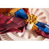 Serviette Leya 2 Stück/Set Rot/Grün/Blau/Gelb/Bordeaux/Rosa