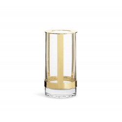 Haltevase klein Klar/Gold