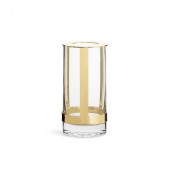 Haltevase klein Klar/Gold
