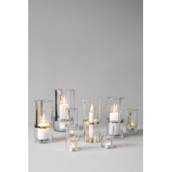 Haltevase klein Klar/Gold