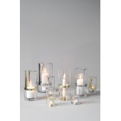 Haltevase klein Klar/Gold